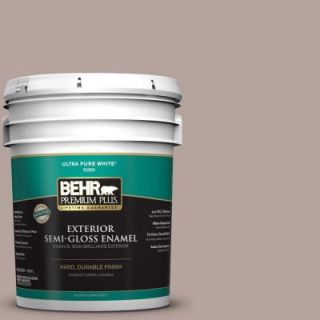 BEHR Premium Plus 5 gal. #BNC 12 Mauvelous Semi Gloss Enamel Exterior Paint 540005