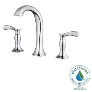 Pfister Cassano 8 in. Widespread 2 Handle High Arc Bathroom Faucet in Polished Chrome F 049 CSCC