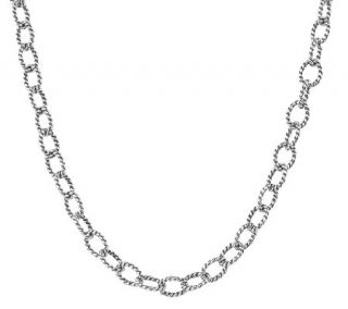 Carolyn Pollack Sterling 32 Twisted Rope ChainNecklace 21.7g —