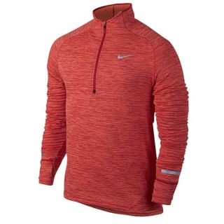 Nike Dri FIT Element Sphere 1/2 Zip   Mens   Running   Clothing   University Red/Heather/Reflective Silver