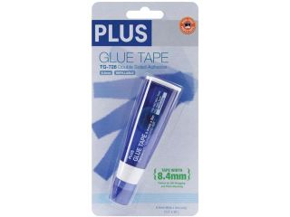 Plus Glue Tape Roller TG 728 Blue 1/3" Wide