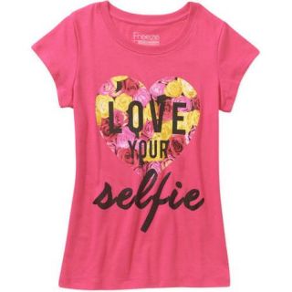 Freeze "Love Your Selfie" Girls' Short Sleeve Graphic Tee
