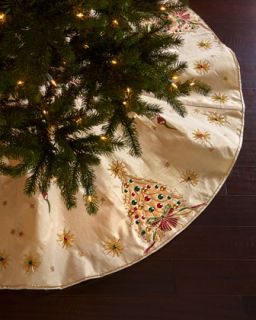 Kim Seybert Retro Christmas Tree Skirt