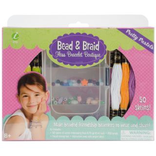 Iris Bead & Braid Floss Bracelet Boutique Pretty Pastels   14976211