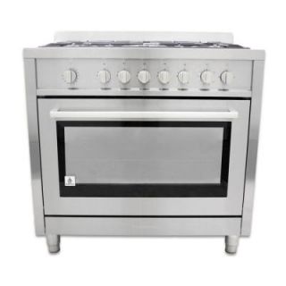 Cosmo 36 in. 3.8 cu. ft. Gas Range in Stainless Steel COS 965AGF