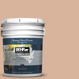BEHR Premium Plus Ultra 5 gal. #S230 3 Beech Nut Satin Enamel Interior Paint 775405