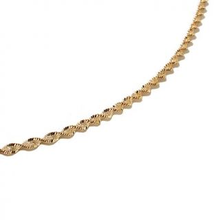 Technibond® Diamond Cut Twisted Herringbone 22" Necklace   7778965