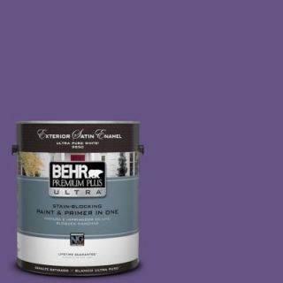 BEHR Premium Plus Ultra 1 gal. #640B 7 Berry Jam Satin Enamel Exterior Paint 985301