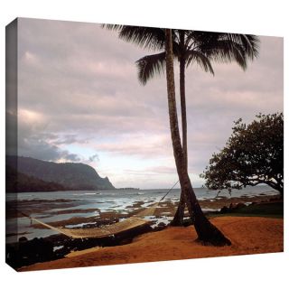 ArtWall Kathy Yates Hanalei Bay Hammock at Dawn Gallery Wrapped