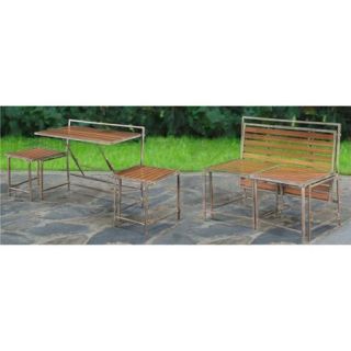 Palma Small Spaces Converting Bench to Bistro Set, Seats 2