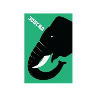 Zoo   Elephant Print (Black Framed Poster Print 20x30)