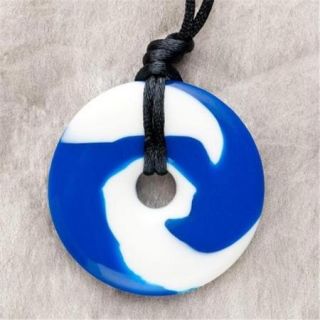 Teething Bling NFL4 Blue and White Pendants Are Made From The Same Baby Safe Material