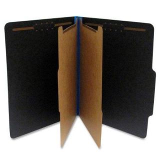 Sj Paper S62624 Classification Folder Letter   8.50" X 11"   2/5 Tab Cut On Right Of Center   2 Dividers   2.25" Expansion   2   15 / Box   25 Pt.   Blue, Black   Selco Industries, Inc.