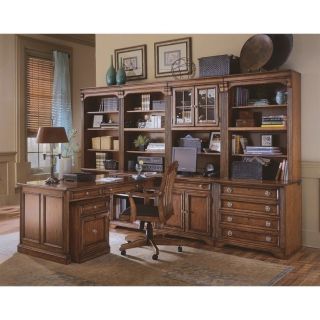Hooker Furniture Brookhaven Home Office Unit in Clear Cherry   281 10 410 11 12 16 17 19 22 PKG