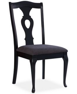 Branchville Black Set of 4 Pierced Splat Back Side Chairs   Furniture