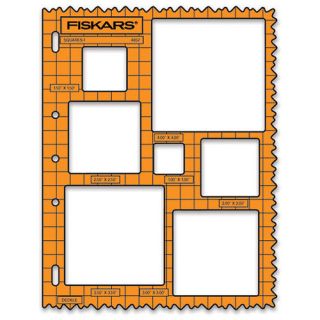 Fiskars 628121 Shape Templates 8.5 inch X 11 inch  Squares