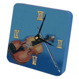 Violin Tiny Times Desk Clock