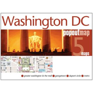 Washington DC PopOut Map by Universal Map