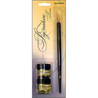 Speedball Signature Series Calligraphy Set, Gold & Silver Ink