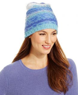 Collection XIIX Feather Reverse Jacquard Beanie   Handbags