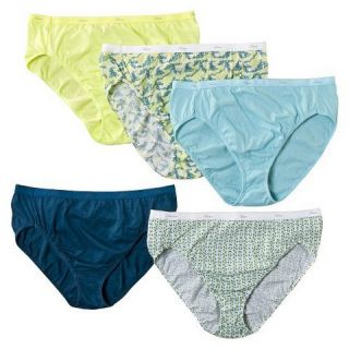 Hanes® Women‘s Cotton Stretch Hi Cut Panties 5 Pack