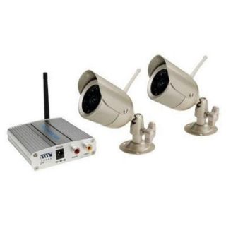 First Alert Wireless 380 TVL 2 Analog Indoor/Outdoor Surveillance Cameras and Receiver DISCONTINUED A 560