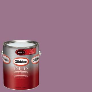 Glidden DUO 1 gal. #GLR21 01F Rosy Mauve Flat Interior Paint with Primer GLR21 01F