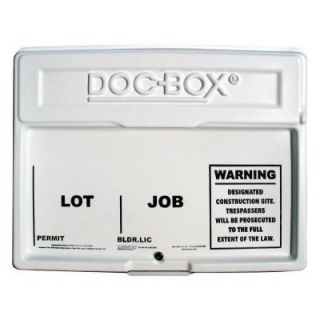 DOC BOX 21 in. x 27 in. x 4 in. Outdoor/Indoor Posting Permit Box Unit with Lock 10103