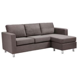 Small Spaces Configurable Sectional Sofa, Gray