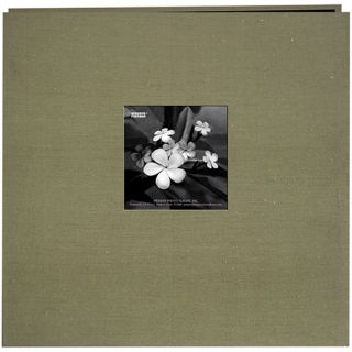 Silk Fabric Frame Cranberry 12x12 Album with 40 Bonus Pages