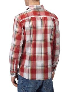 Tog 24 Cirrus Check Classic Fit Long Sleeve Classic Col Red