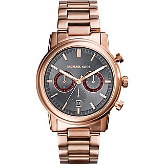 Michael Kors Watches Pennant Silver Tone Chronograph Watch