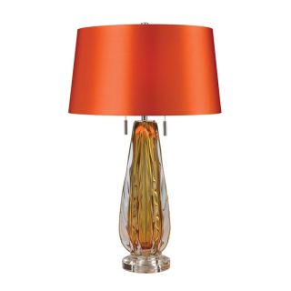 Dimond Modena Blown Glass Amber Table Lamp