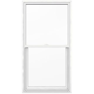 JELD WEN V2500 Vinyl Double Pane Double Strength New Construction Single Hung Window (Rough Opening: 30 in x 57 in; Actual: 29.5 in x 56.5 in)
