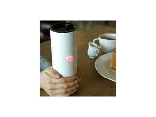 Third generation Lovers Touch Sensing Cup With LED Display stainless steel vacuum cup Love Warming Up Bottle