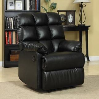 ProLounger Wall Hugger Microfiber Biscuit Back Renu Leather Recliner Chair, Multiple Colors