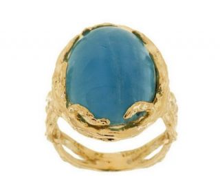 Adi Paz Milky Aqua Organic Design Ring, 14K Gold —