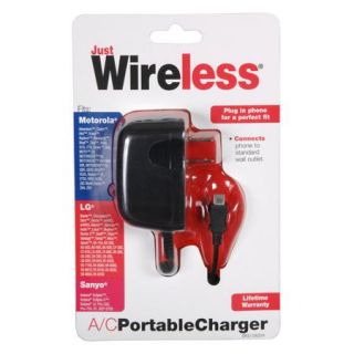 Just Wireless A/C Micro USB Portable Wall Charger