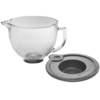 Kitchen Aid 5 qt. Hammered Glass Bowl for Tilt Head Stand Mixers K5GBH