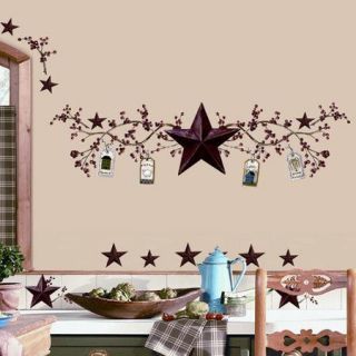 RoomMates Country Stars and Berries Wall Decals