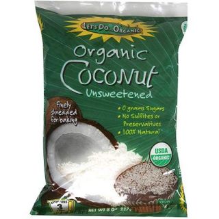 Let's DoOrganic Shredded Coconut, 8 oz (Pack of 12)