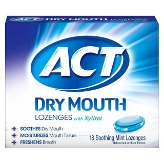 ACT Dry Mouth Mint Lozenge   18 ct