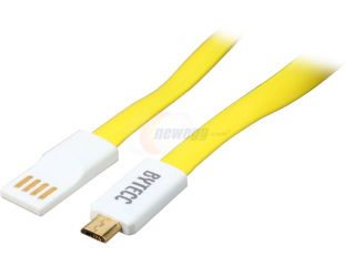 BYTECC U2MA YE Yellow Magnet Flat Charger & Sync Cable