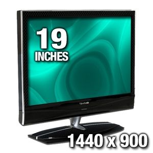 Viewsonic NX1932W 19 LCD HDTV   1440x900, 800:1 Native, 16:10, 5 ms, HDMI