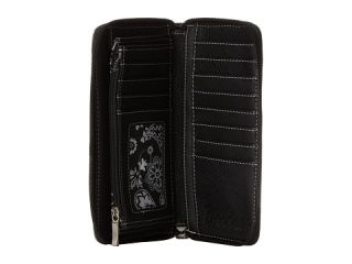 American West Guns and Roses Zip Around Wallet