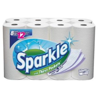 Sparkle White 2 Ply Pick A Size Roll Paper Towels (8 Giant Rolls = 12 Regular Rolls) GEP21651