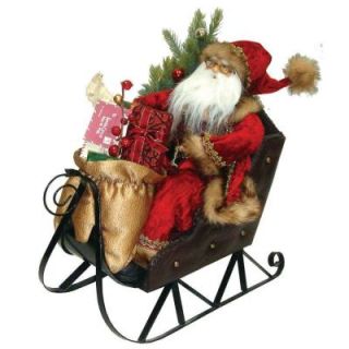 Santa's Workshop 18 in. Santa Riding His Sleigh with Gifts 3953