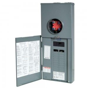 Square D RC2040M150CH Homeline 150 Amp 20 Space 40 Circuit Outdoor Overhead/Underground Service Main Breaker CSED