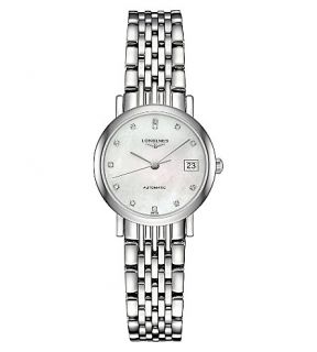 LONGINES   L4.309.4.87.6 Elegant collection mother of pearl and stainless steel watch