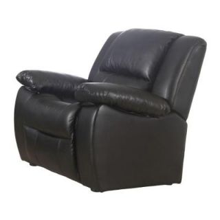 Venetian Worldwide Clarksville Recliner Chair in Black Leatherette S6001 C